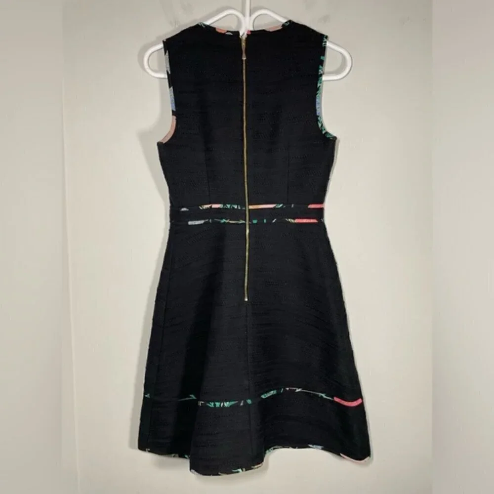 Kate Spade New York Blossom Trim Tweed A-Line Dress size 2